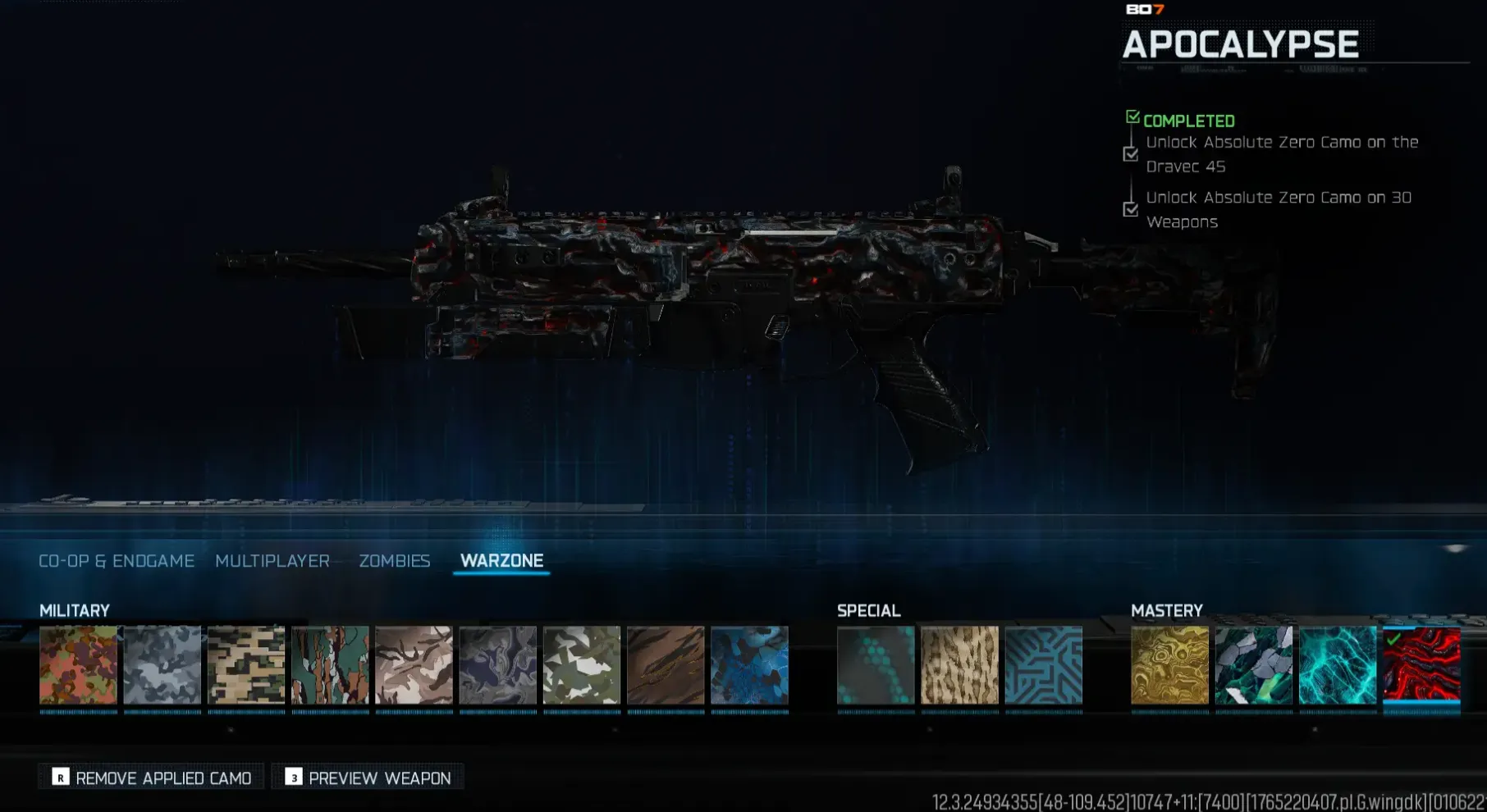 π₯ Black OPS 7 / Warzone 5 π Apocalypse Camo | π Warzone Mastery Camo | π¨ 450 Total Camos | π Steam / Battle.net / Xbox / PSN | β³ Fast Delivery